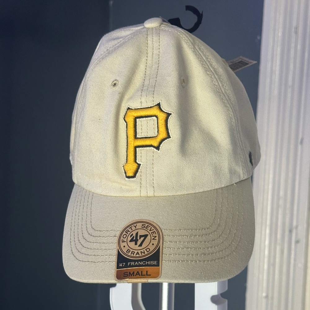 '47 Pittsburgh Pirates Mens Womens Clean Up Khaki Hat with Gold Logo Size S